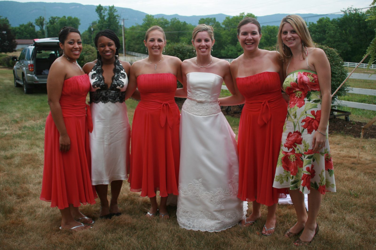 The Webb 240s girls.  For whatever reason, this light made the dresses look red, not pink.  Fun....